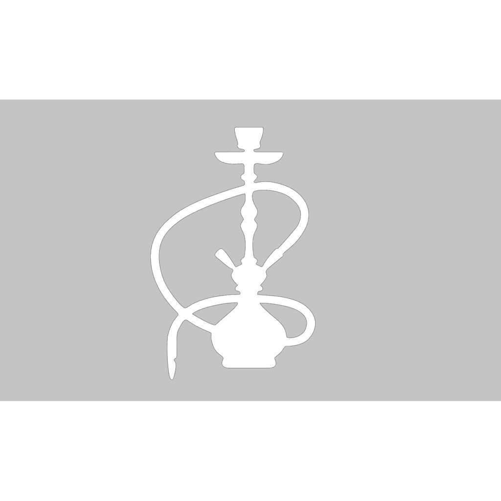 Adesivo Narguilé Hookah Cachimbo de agua Oriental
