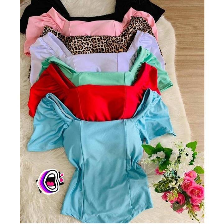 body feminino manga curta princesa bufante tecido poliester tendencia