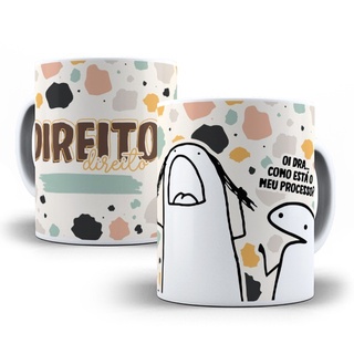 Caneca Personalizada 325 ML "Direito" "Oi Dra como está meu processo" Porcelana Primeira Linha