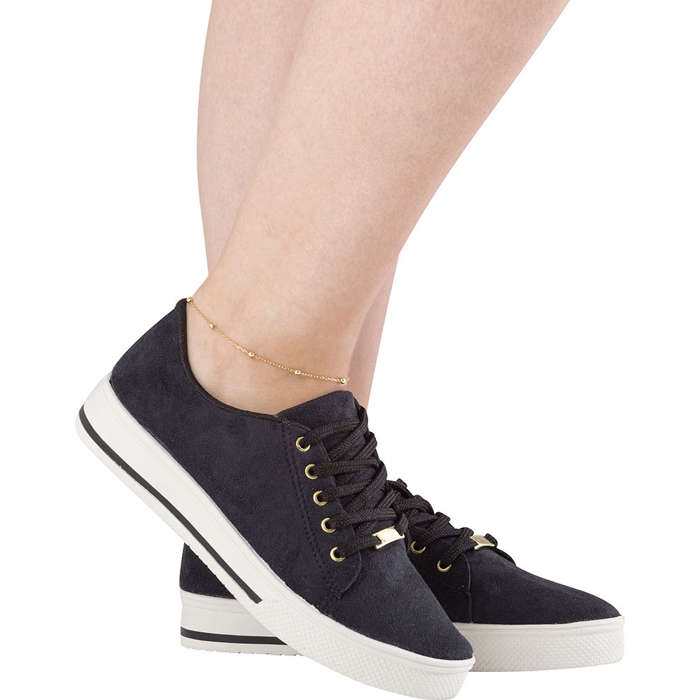 Tênis feminino casual confortável básico estiloso sapatênis com cadarço lançamento em promoção barato