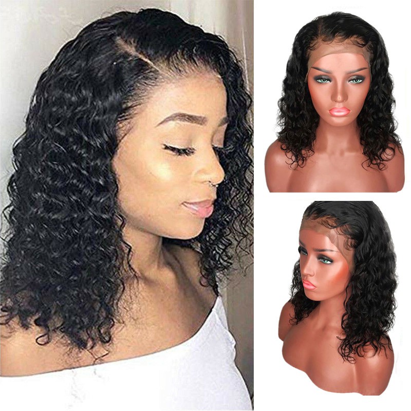 short natural lace front wigs