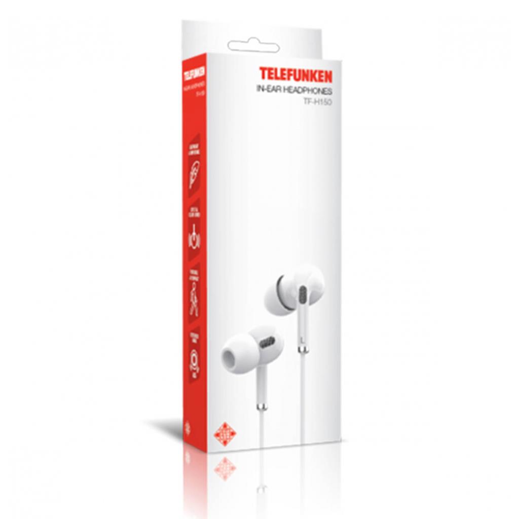 Fone de Ouvido In Ear Cabo P2 1.5 m TFH150 Branco
