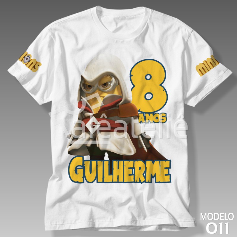 Camisa Minions Assassins Creed Personalizada