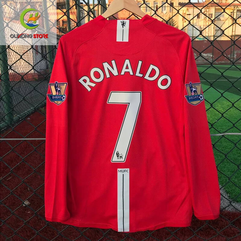 07/08 Mu retrô ML Long sleeve home 2007/2008 Ronaldo 7