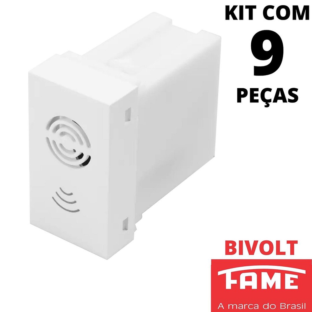 9un Módulo De Cigarra Bivolt Serie Modulare, Evidence, Blanc Mais FAME