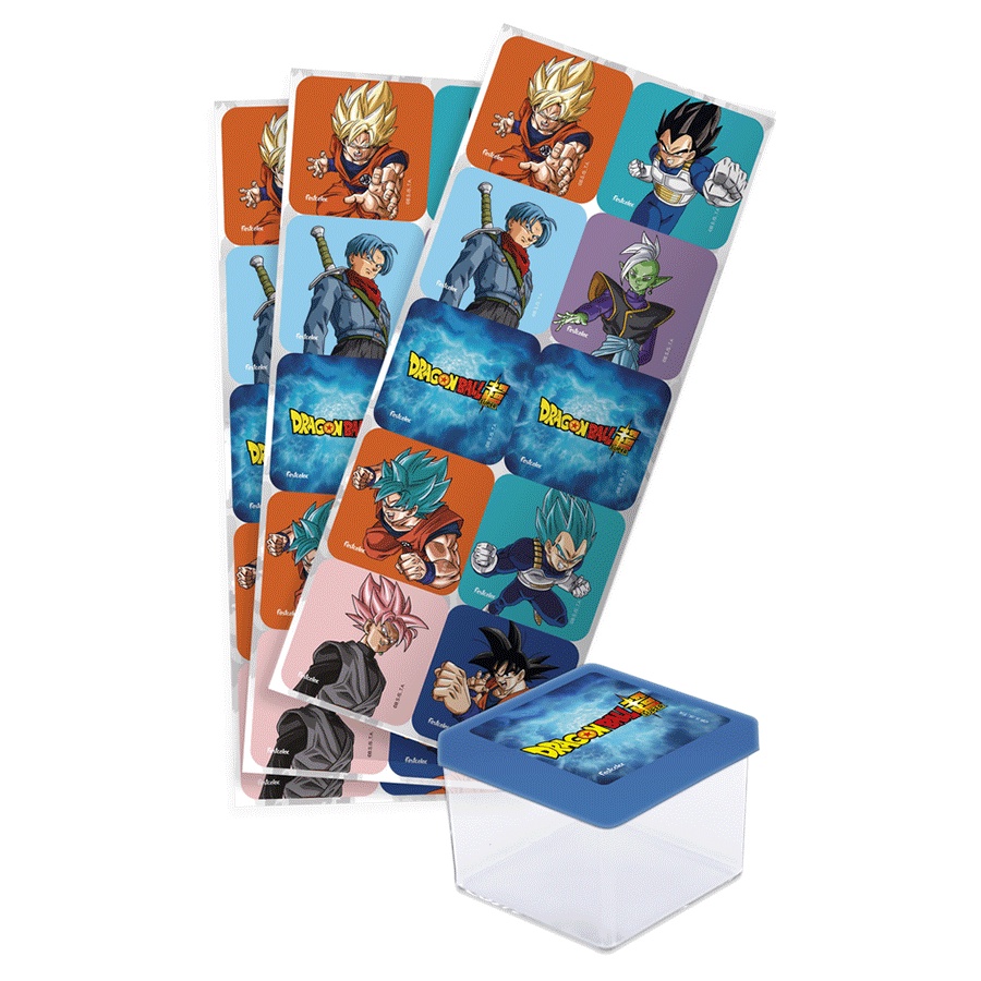 Adesivo Quadrado Festa Dragon Ball Super - 30 peças - 01 Unidades - Festcolor - Rizzo