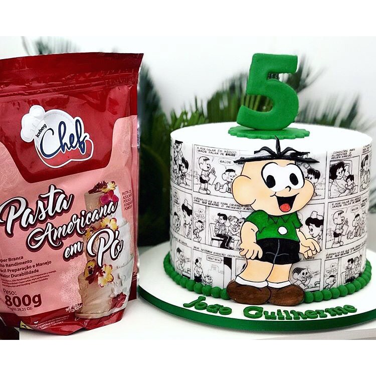 Pasta americana branca em pó Iceberg Chef 800g pode ir na geladeira