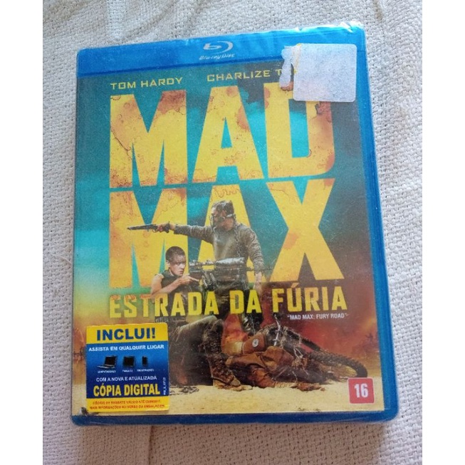 blu-ray mad Max estrada da fúria lacrado novo tom Hardy Charlize theron