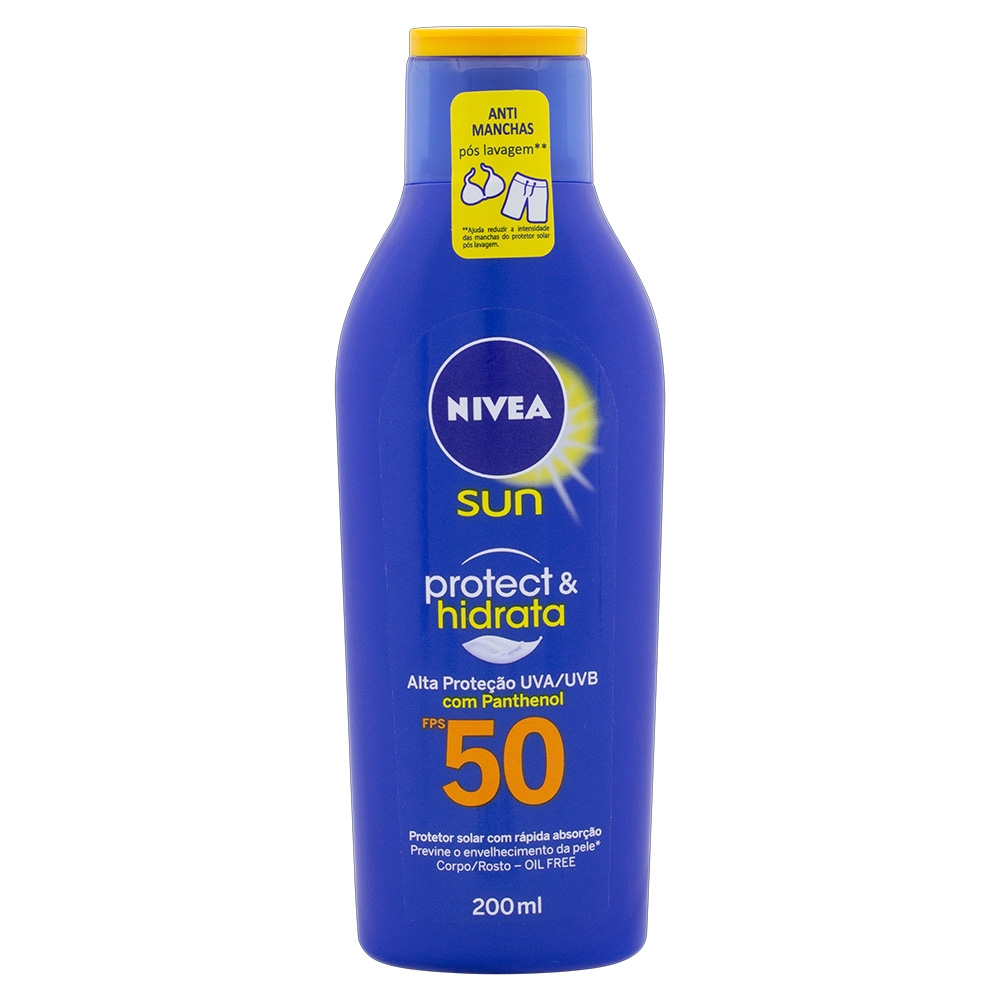 PROTETOR SOLAR NIVEA SUN PROTECT & HIDRATA FPS50 200ML