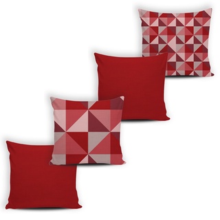 Kit 04 Capas de Almofada Decorativas Modernas Luxo - 048
