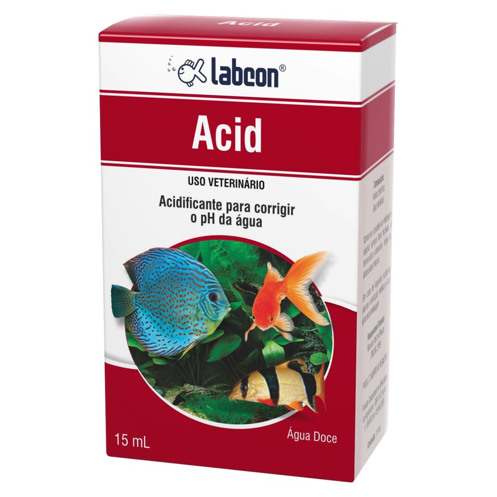 Labcon Alcon Acid 15ml Acidificante Para Baixar Ph de Aquário de Água Doce