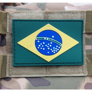 patch Bandeira do Brasil Emborrachada Colorida De Velcro para Mochilas Bolsas Decoração em Oferta na Shopee