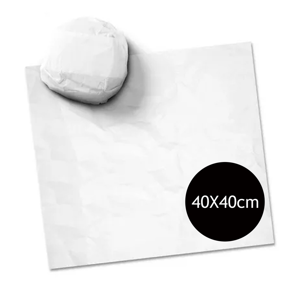 Papel Acoplado Liso 40X40 Barreira Lanches Alimentos c 100