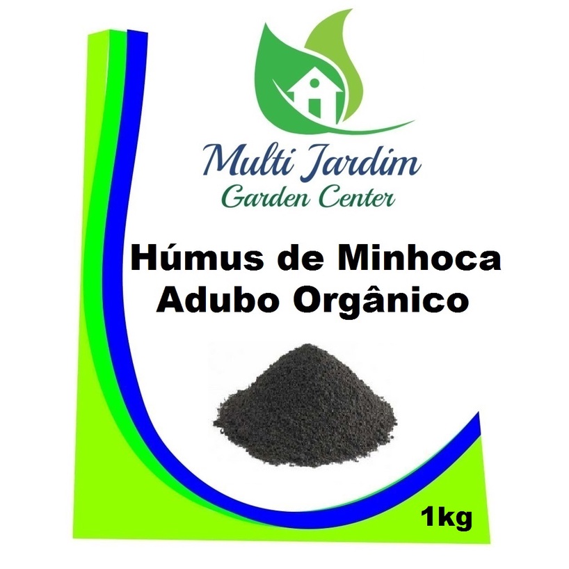 1kg Humus de Minhoca Fertilizante Adubo Orgânico Hortaliças Flores Frutas Plantas