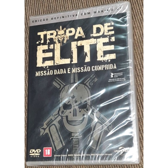 dvd tropa de elite missão dada e missão cumprida lacrado 1615
