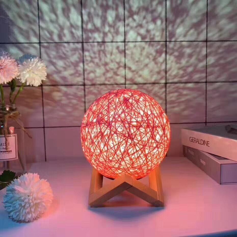 Luminária Abajur Mesa Decoração Casa Escrivaninha Barbante