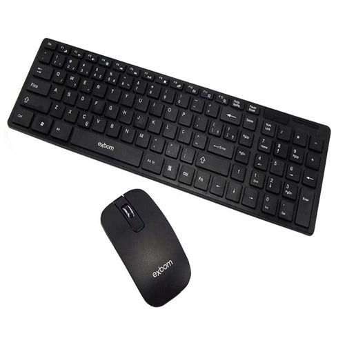 Teclado e Mouse Sem Fio 2.4GHz Multimidia BK-S1000 F/M/K ABNT2 Padrão Brasileiro