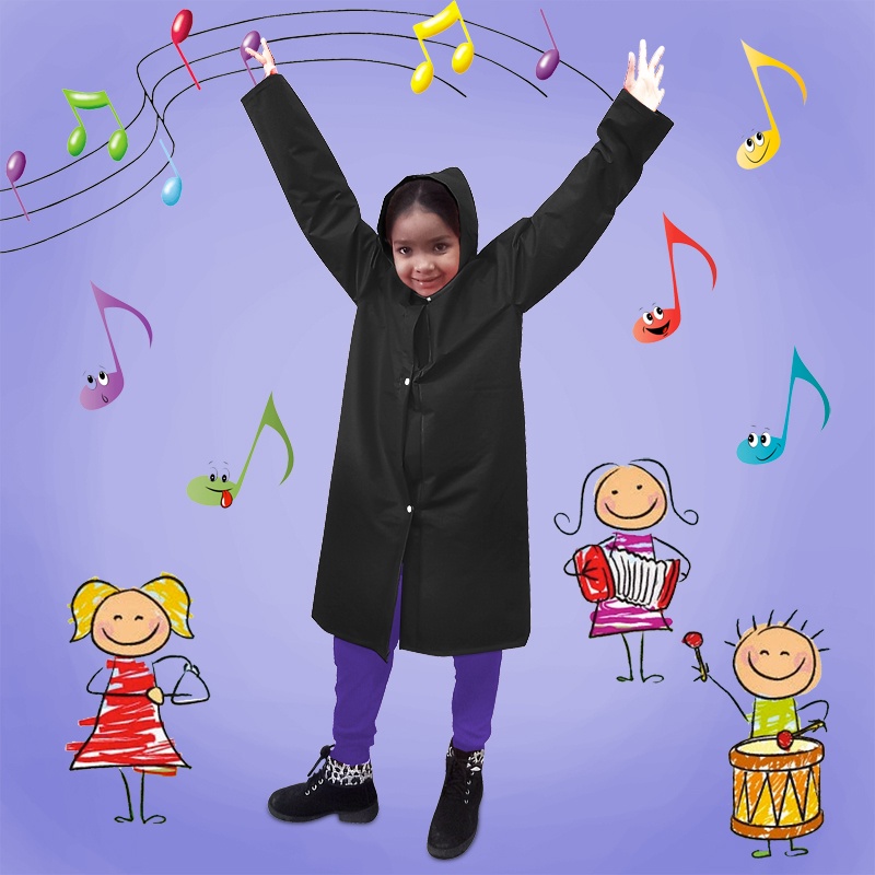 Capa De Chuva Infantil com forro Unissex