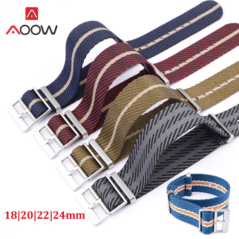 18 20 22 24mm Tecido Nylon Cinta Fivela De Aço Inoxidável Macio Homens Zulu Substituição Banda De Pulso Para Tudor 79220R Seiko