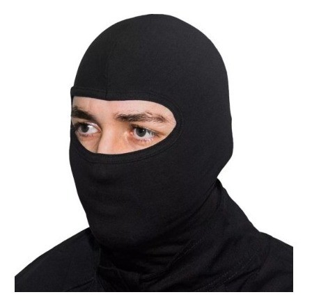 Touca Ninja Preta Balaclava Para Motociclista Militar Tática