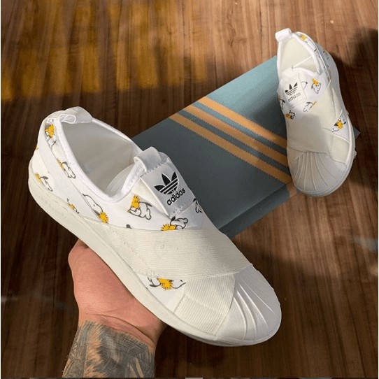 adidas slip on elastico floral