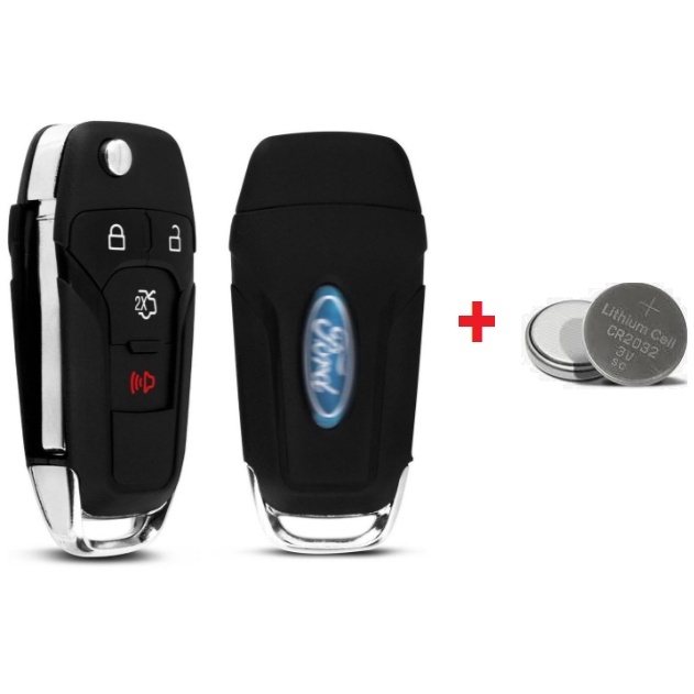 Chave Canivete Ford Ka Hatch Ka+ Sedan 2014 A 2019 4 Botoes + Bateria em Oferta na Shopee