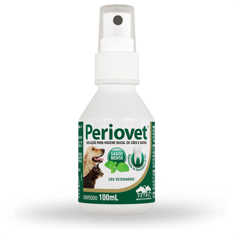 Periovet Spray 100 ml Higienizador Bucal - Pets