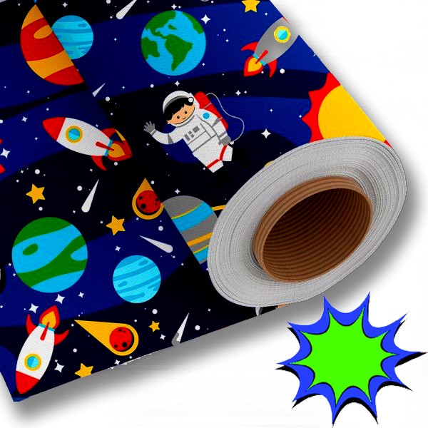 TNT Estampado ASTRONAUTA ESPAÇO FOGUETE 1,00m X 1,40m em Oferta na Shopee