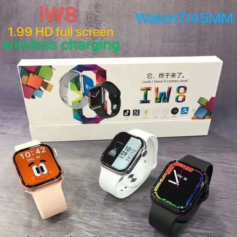 2022 Novo IW8 Smart Watch Series 7 Iwo 15 Pro Max NFC GPS Pista Bluetooth Chamada 1.99 Polegadas Tela Infinita Sempre on Display Smartwatch