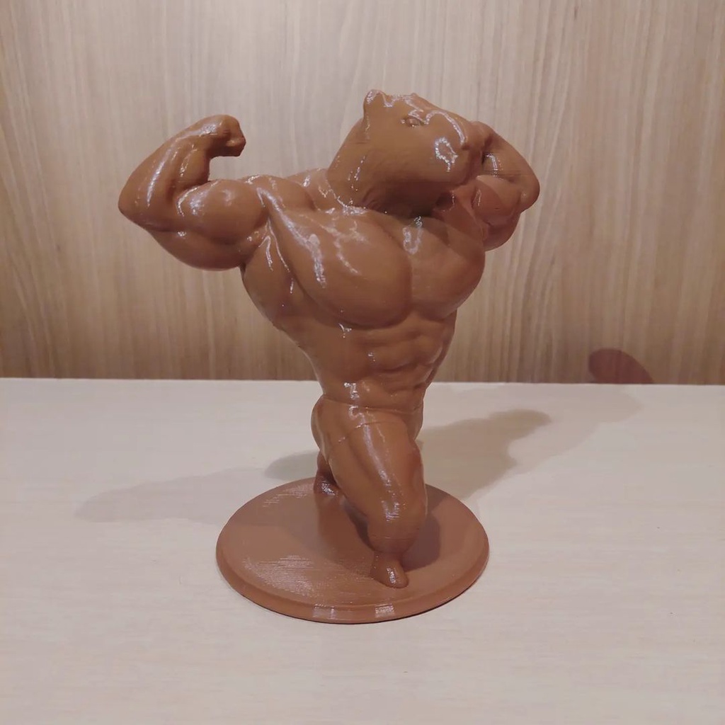 Capivara Bodybuilder - Impressão 3D