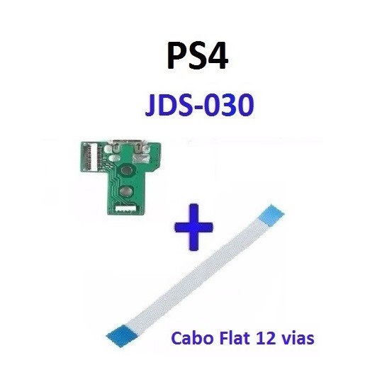 Placa USB JDS-030 + Cabo Flat 12 vias para PS4
