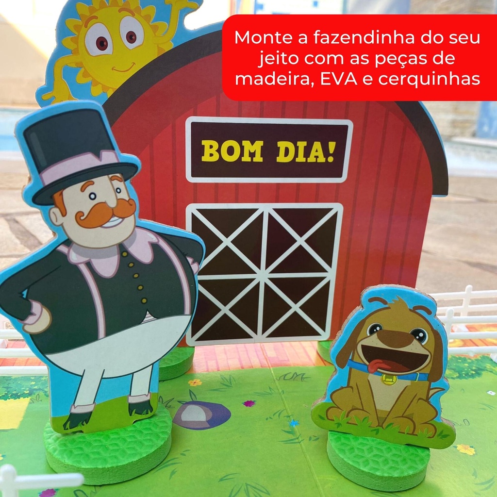 Brinquedo Fazenda Fazendinha Mundo Bita C/ Animais- 42 Peças | Shopee Brasil