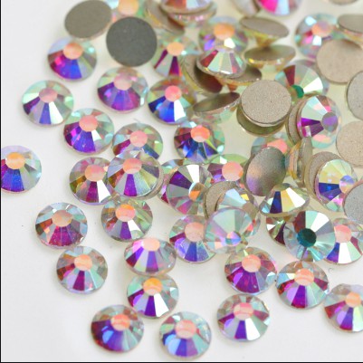 Pedraria Multicor 3D Planas Brilhantes para Unha Artística / Pedra / Cristal / Strass / Conta para Decoração