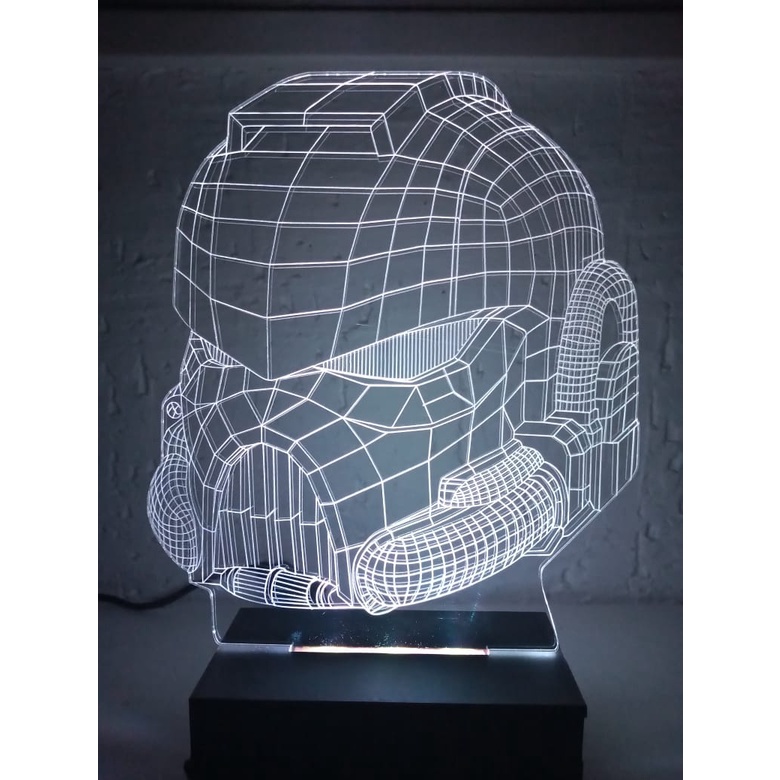 Luminária Abajur led Star Wars Stormtrooper