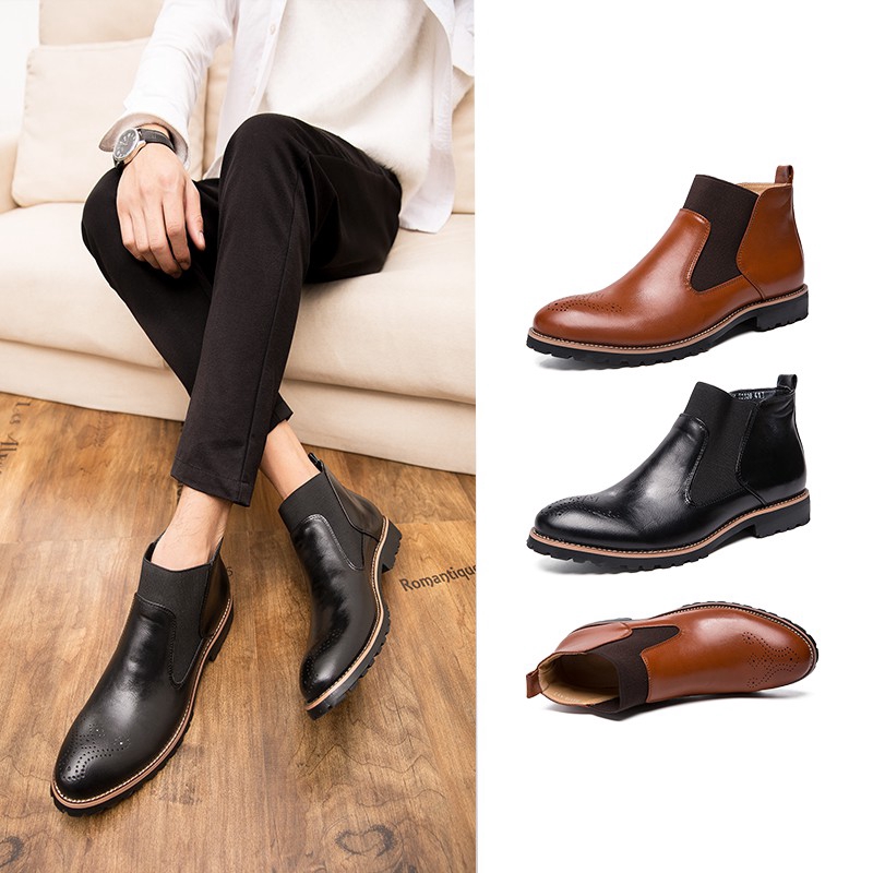 bota de couro de boi