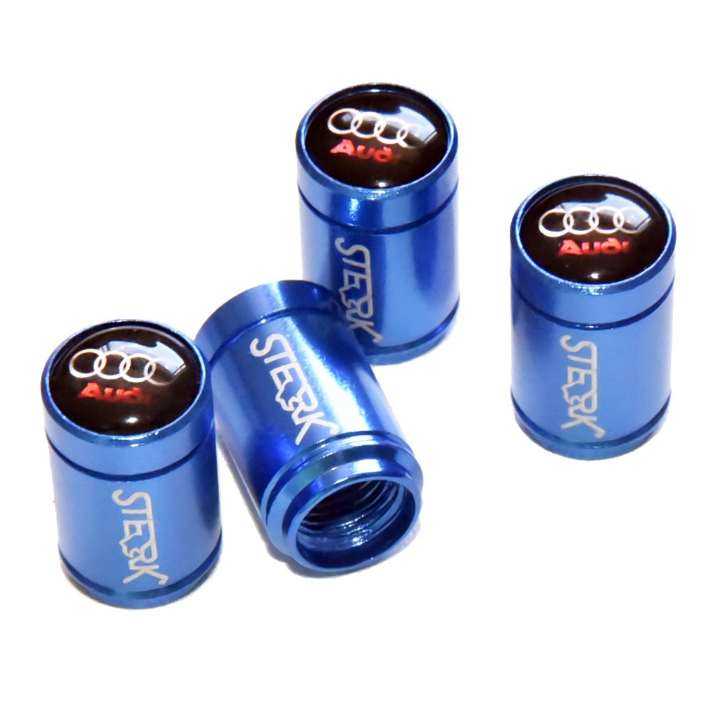 Acessório Kit 4 Bicos Válvula De Pneu Roda Audi R8 A1 A3 A4 RS7 Q7 RS5 RS6 Q3 Q5
