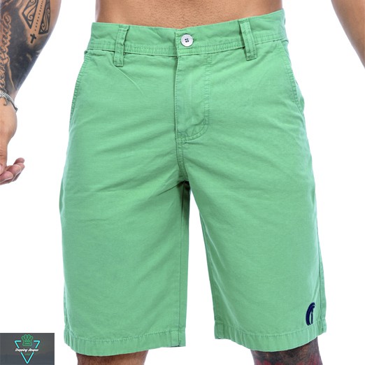Bermuda Sarja Tradicional Masculina Verde - Icari Fashion