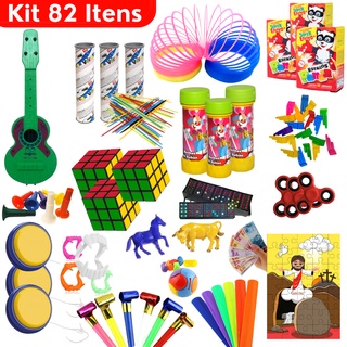 Brinquedo Dia Das Crianças Kit 82 Brinquedos Menino Menina Infantil ...