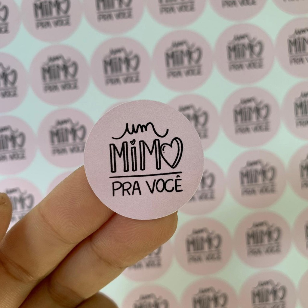 Cartela Adesiva Lacre Mimo Shopee Brasil 1333