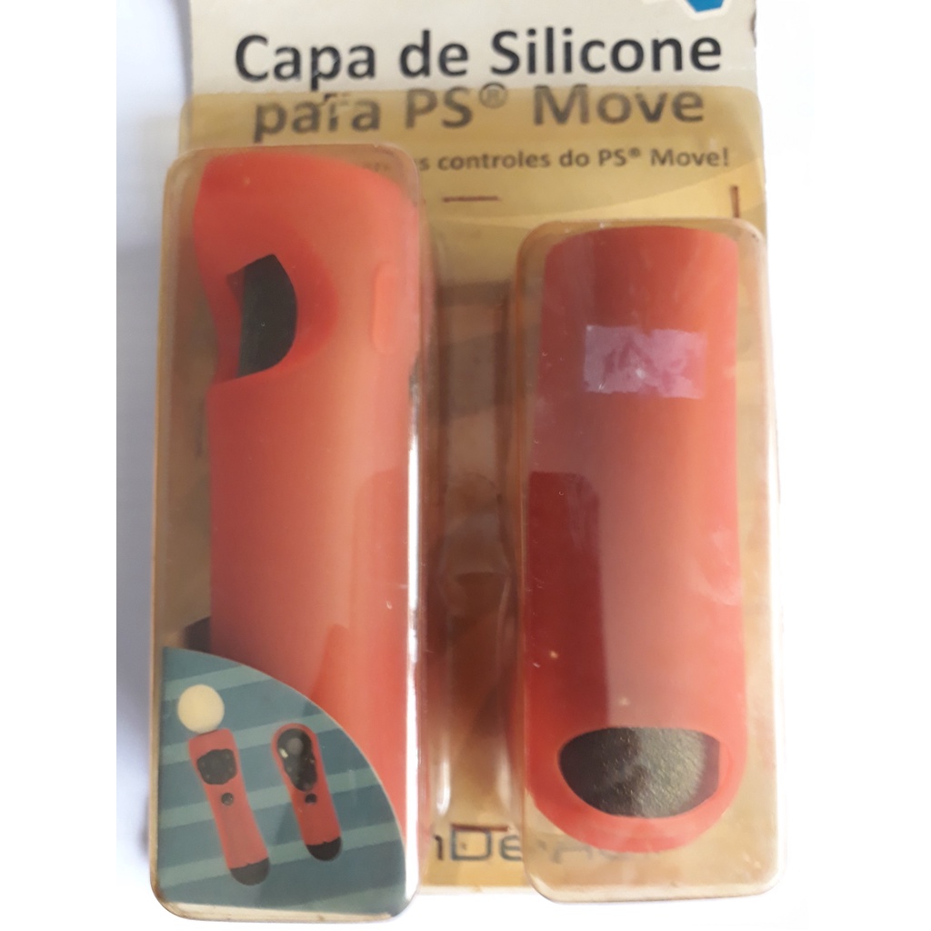 Playstation 3 Case De Silicone Para Controles Psmove - Cor Vermelha