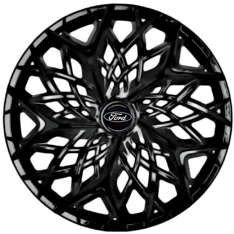 Jogo 4 Calotas Esportiva Aro 14 Moove Black Ford Ka Fiesta Preto