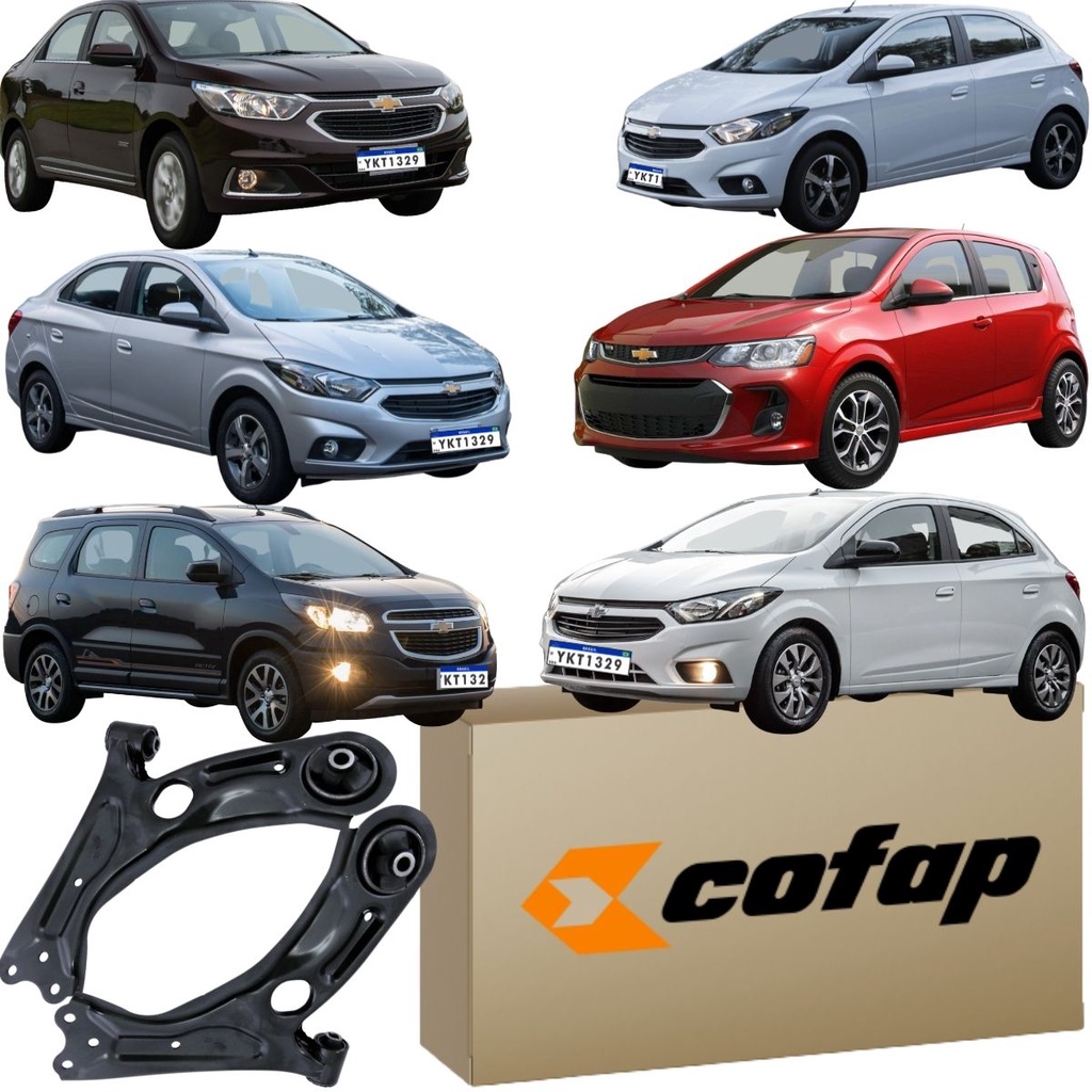 Par Bandeja Balança Original Cofap Cobalt 2012 a 2020 Onix Prisma Sonic Spin Joy 2021
