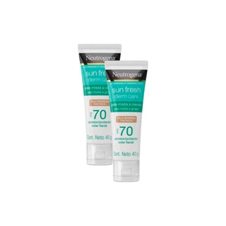 Kit 2 Protetor Solar Neutrogena Sun Fresh Oily Skin Pele Morena FPS 70	 em Oferta na Shopee
