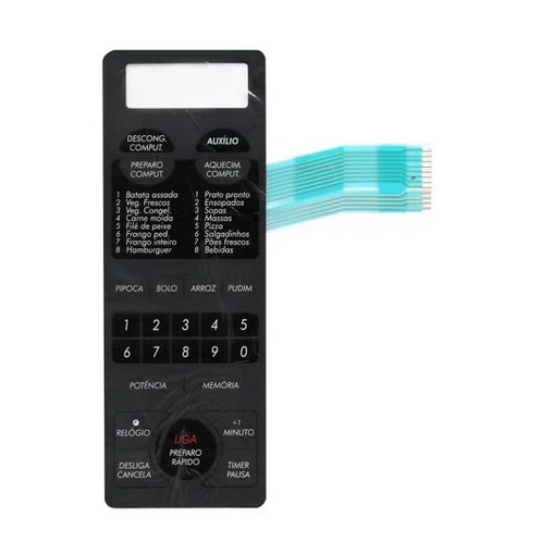 Membrana Teclado Microondas Sharp Rb 4a56 / 5a66 / 4a56 5a56 PRETA