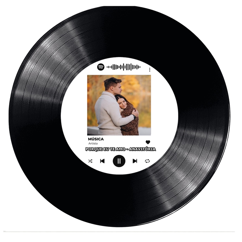 Quadro Disco Vinil Spotify Personalizavel LP | Shopee Brasil