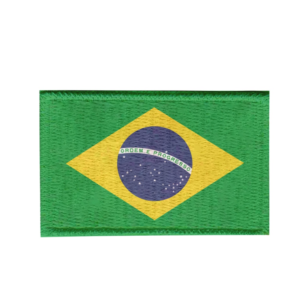 Patch Sublimado Bandeira Brasil X Bordado Shopee Brasil