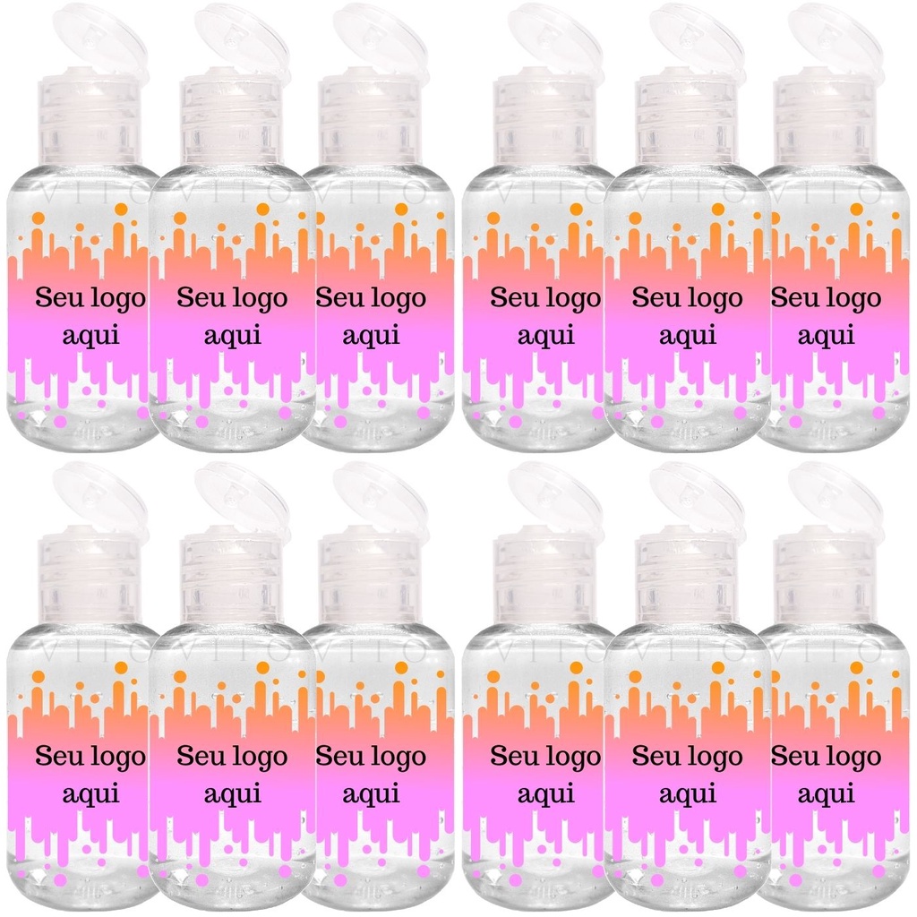 30 Mini Álcool Em Gel Personalizado Para Brindes Lojas Brindes Personalizados