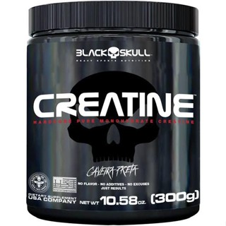Creatine 300g Pura - Black Skull em Oferta na Shopee