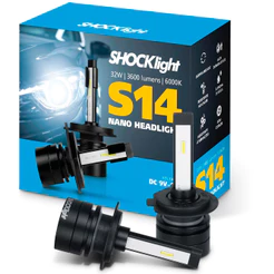 Lâmpada Super Led Mini Shocklight 32w S14 Nano H7 6000k