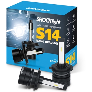 Lâmpada Super Led Mini Shocklight 32w S14 Nano H7 6000k